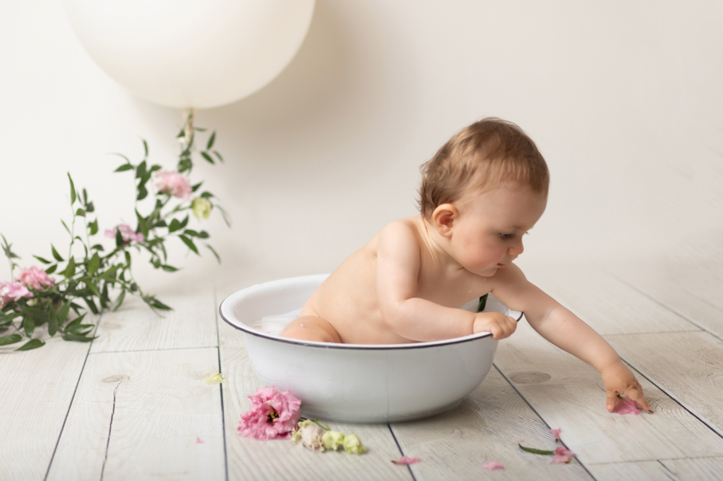 bain de lait bébé